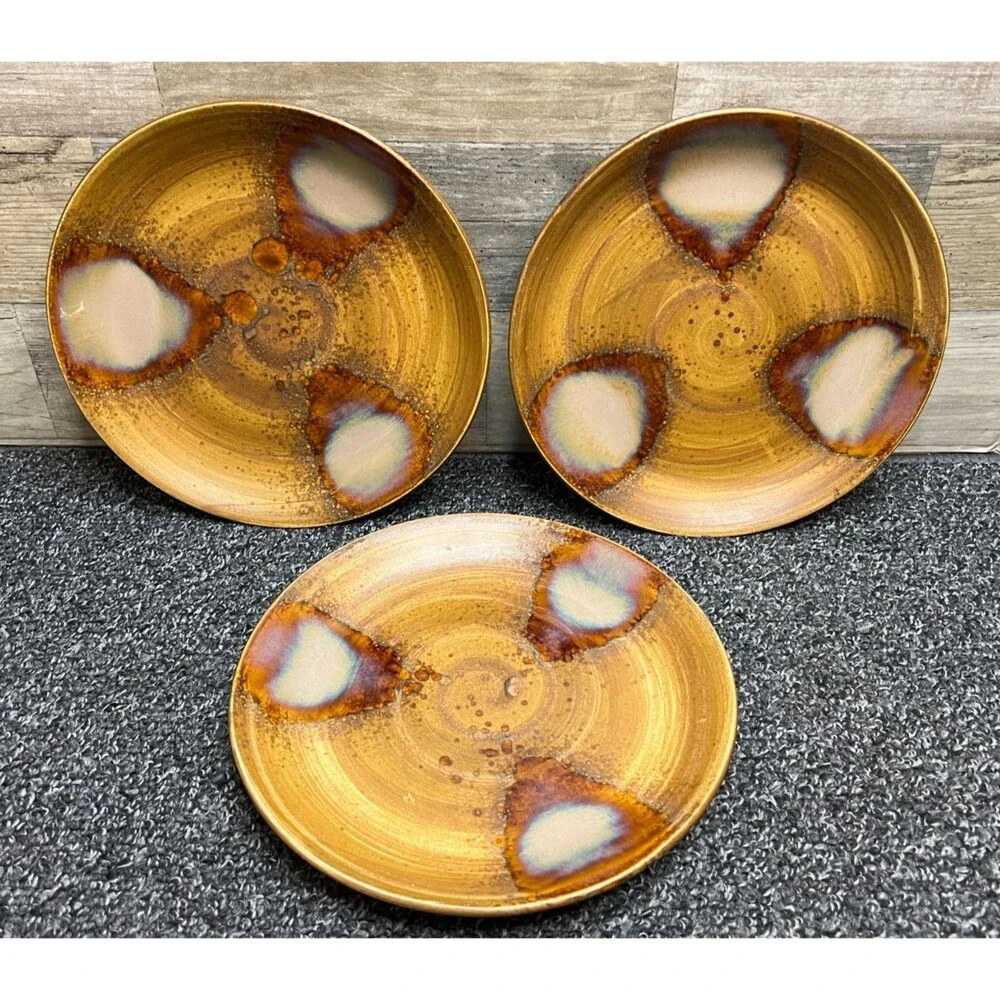 Sango Splash 4951 Brown Drip Glaze 8.25